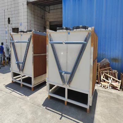 Großer Luftgekühlter Kühler Kupferrohr Aluminiumflosse für die Raffineriekühlung